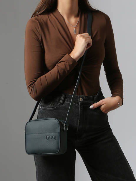 Cross Body Tas Antwerp Leder Nathan baume Blauw n city 4 ander zicht 1